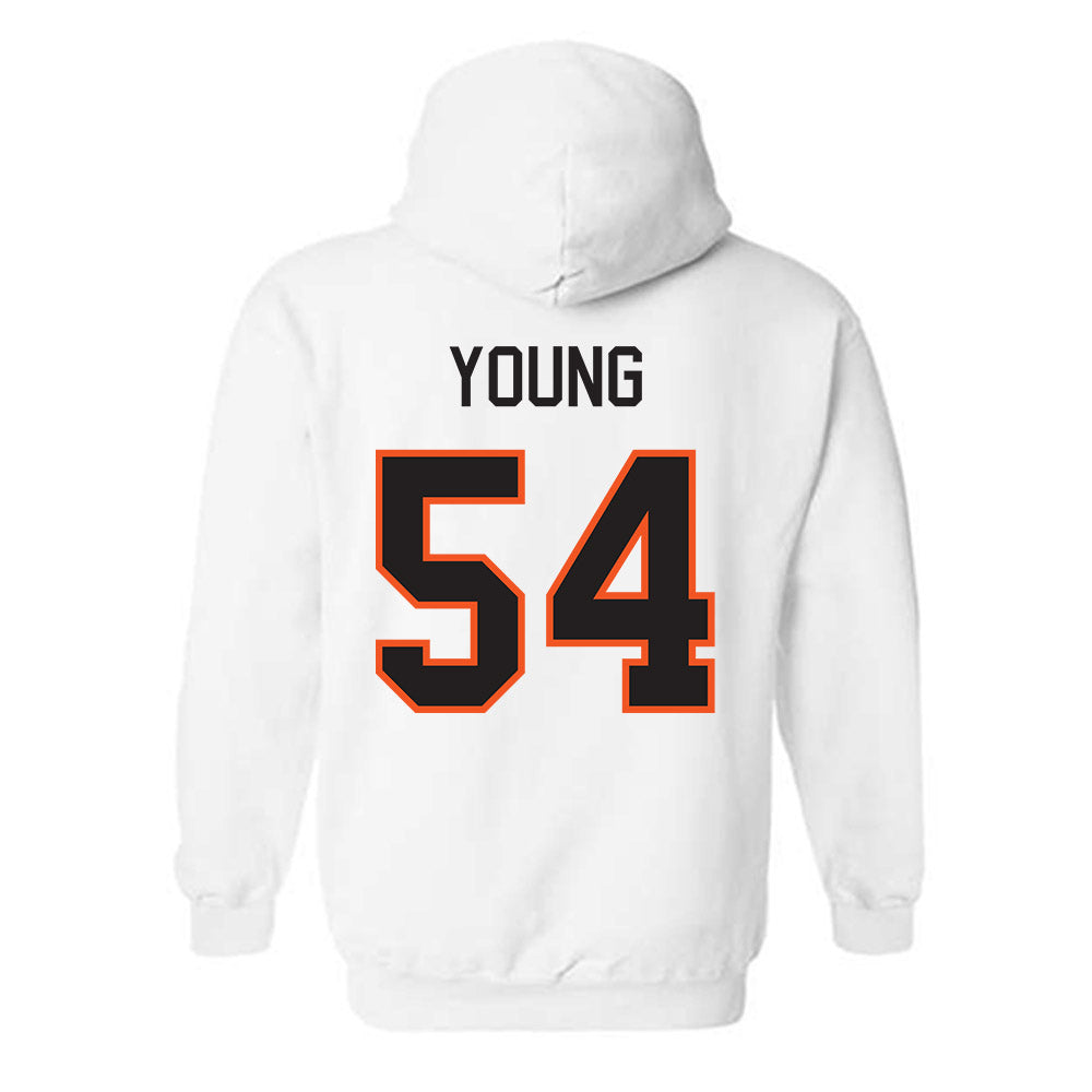 Oklahoma State - NCAA Football : Austin Young - Classic Shersey Hooded Sweatshirt-1
