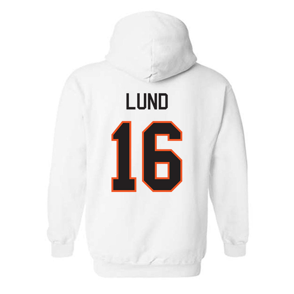 Oklahoma State - NCAA Baseball : Ethan Lund - Classic Shersey Hooded Sweatshirt-1