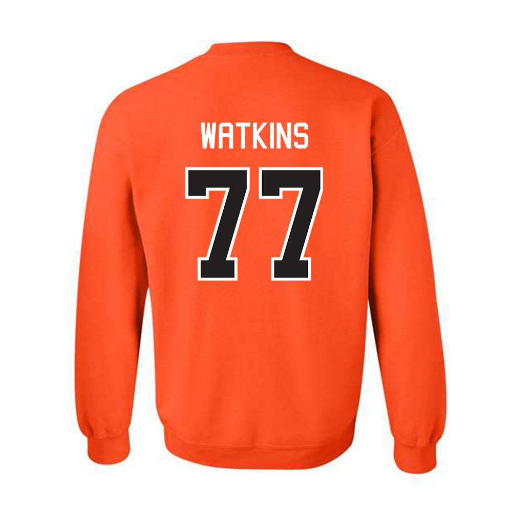 Oklahoma State - NCAA Baseball : Hunter Watkins - Classic Shersey Crewneck Sweatshirt-1