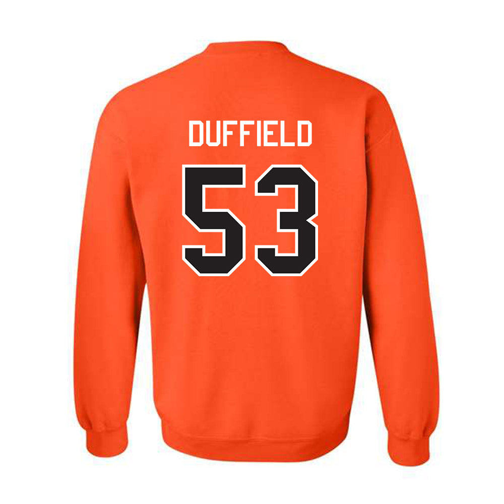Oklahoma State - NCAA Football : Jaxson Duffield - Classic Shersey Crewneck Sweatshirt-1