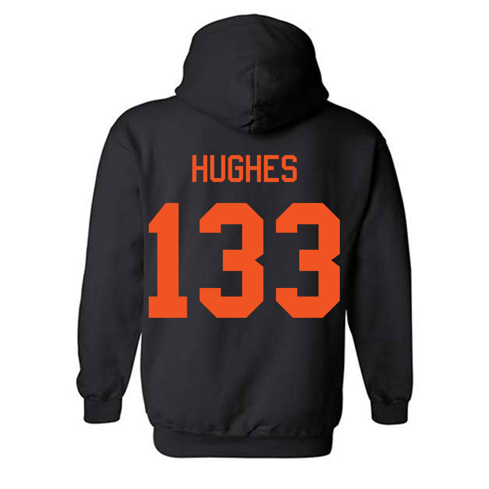 Oklahoma State - NCAA Wrestling : Cael Hughes - Classic Shersey Hooded Sweatshirt-1