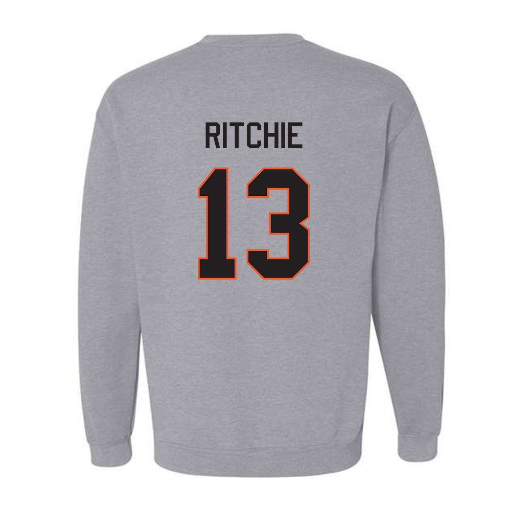 Oklahoma State - NCAA Baseball : Kollin Ritchie - Classic Shersey Crewneck Sweatshirt-1