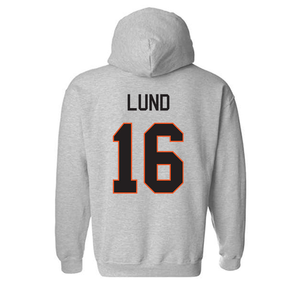 Oklahoma State - NCAA Baseball : Ethan Lund - Classic Shersey Hooded Sweatshirt-1