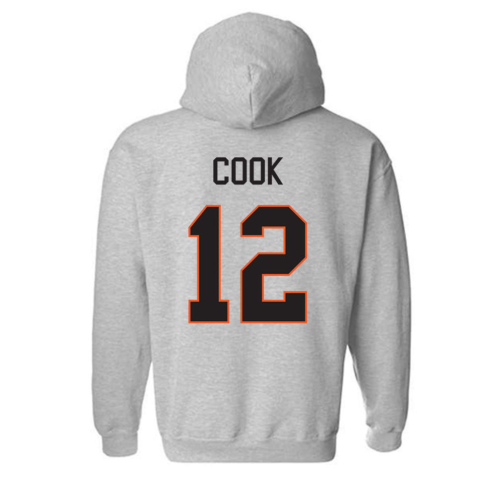 Oklahoma State - NCAA Football : Jeremy Cook - Classic Shersey Hooded Sweatshirt-1