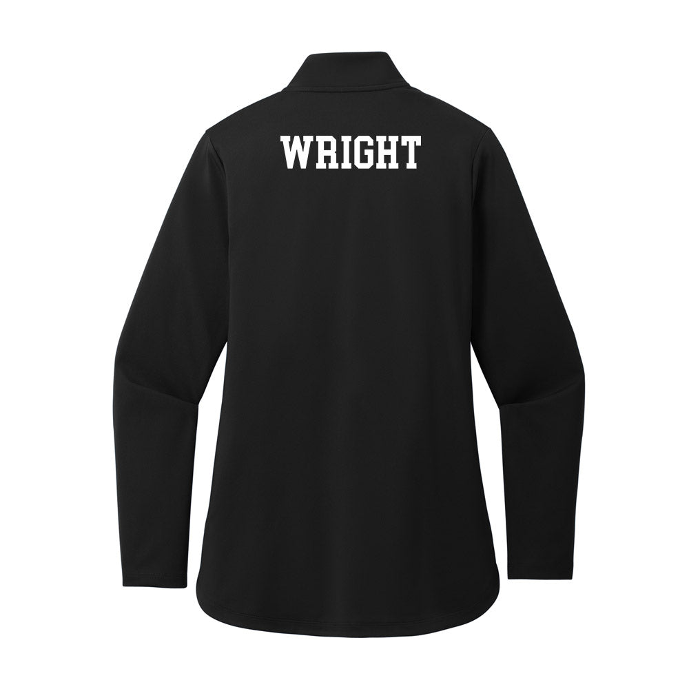 UNC Asheville - NCAA Men's Track & Field : Isaac Wright - Women's Premium Quarter Zip Jacket-1
