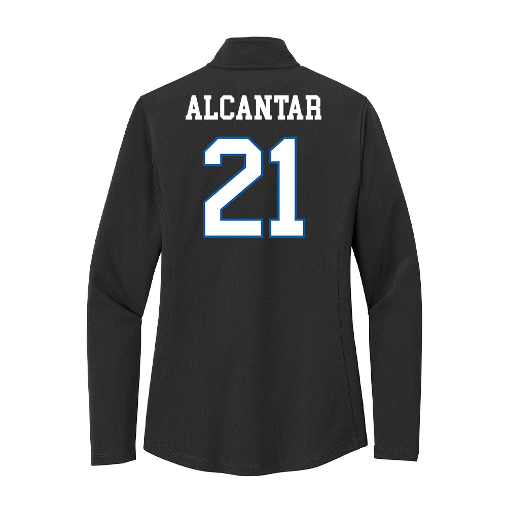UNC Asheville - NCAA Men's Soccer : Xavier Alcantar - Women's Lightweight Quarter Zip Jacket-1