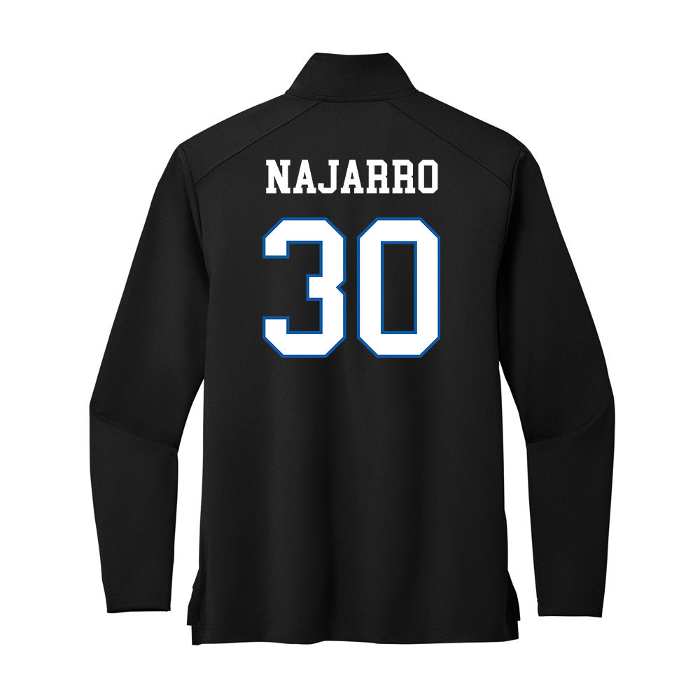 UNC Asheville - NCAA Men's Soccer : Adrian Najarro - Premium Quarter Zip Jacket-1