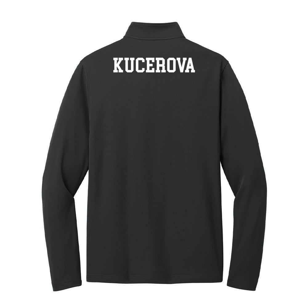 UNC Asheville - NCAA Women's Track & Field : Aneta Kucerova - Lightweight Quarter Zip Jacket-1