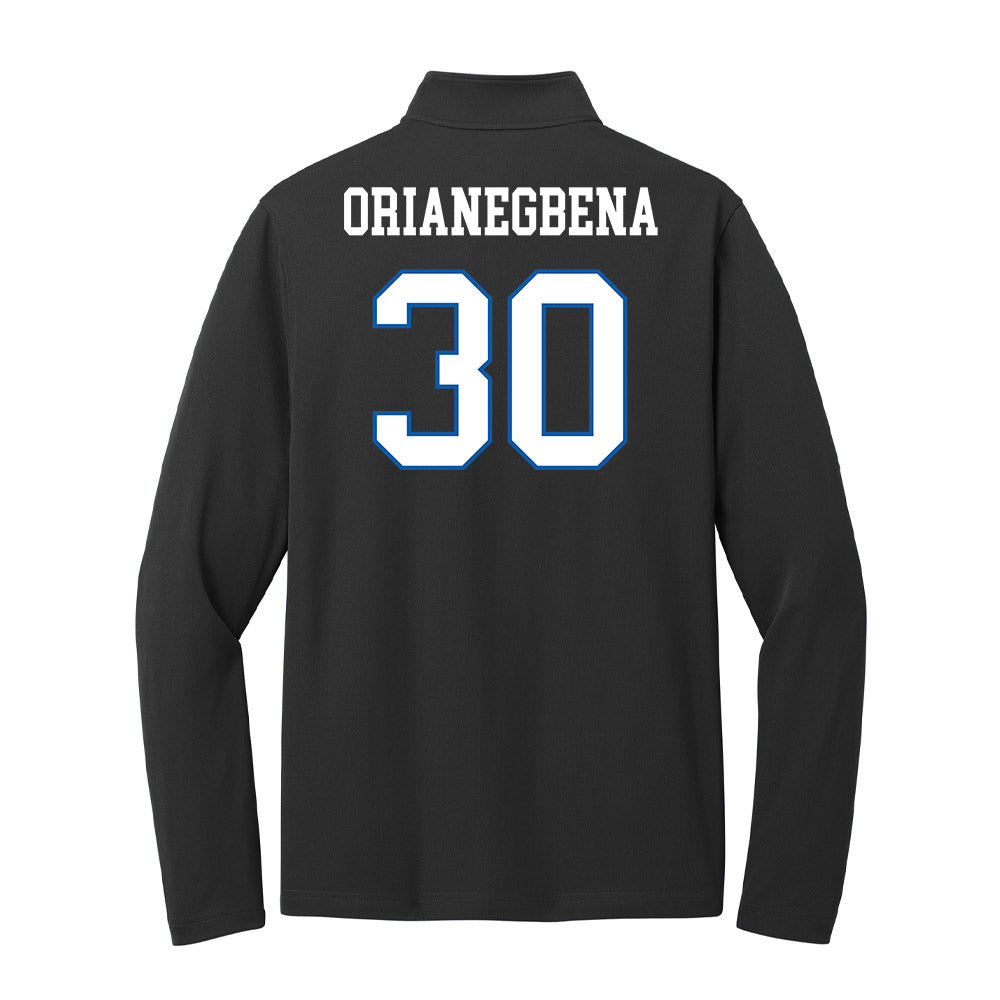 UNC Asheville - NCAA Women's Basketball : Deborah Orianegbena - Lightweight Quarter Zip Jacket-1