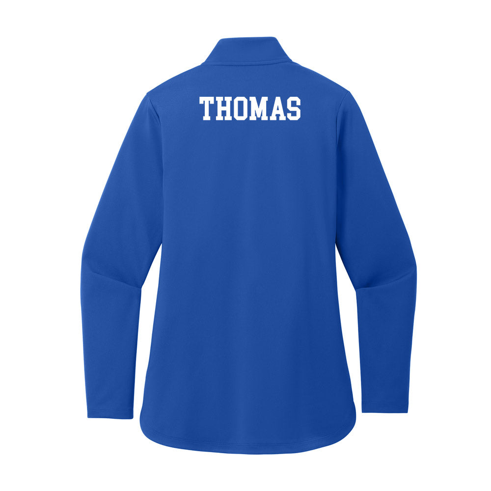 UNC Asheville - NCAA Women's Track & Field : Mikayla Thomas - Women's Premium Quarter Zip Jacket-1