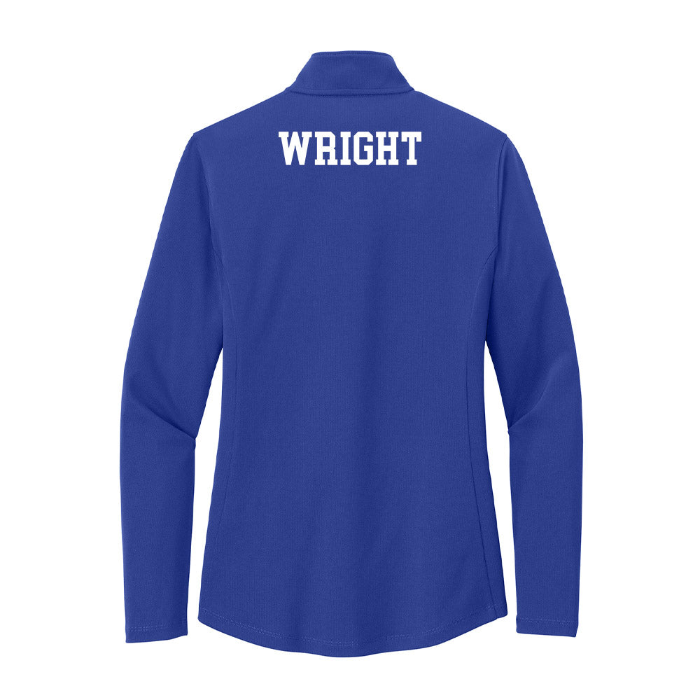 UNC Asheville - NCAA Men's Track & Field : Isaac Wright - Women's Lightweight Quarter Zip Jacket-1