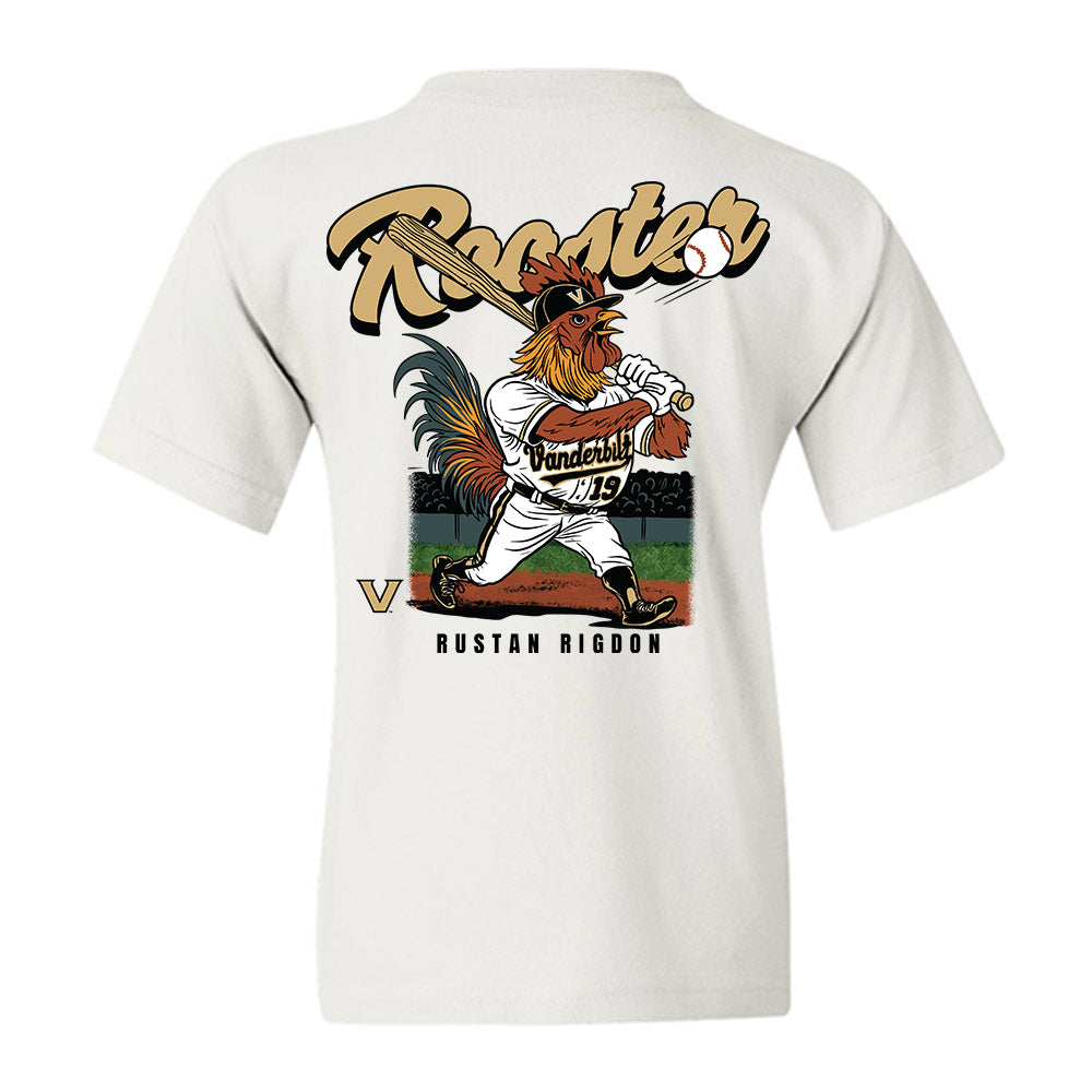 Vanderbilt - NCAA Baseball : Rustan Rigdon - Rooster Youth T-Shirt-1
