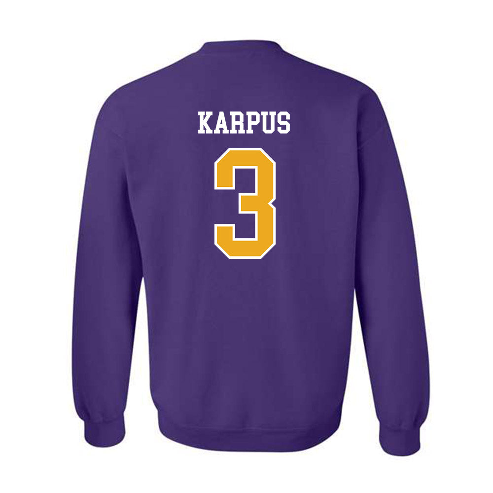 Albany - NCAA Women's Lacrosse : Karen Karpus - Classic Shersey Crewneck Sweatshirt-1