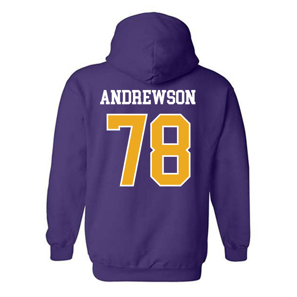 Albany - NCAA Football : Noah Andrewson - Classic Shersey Hooded Sweatshirt-1