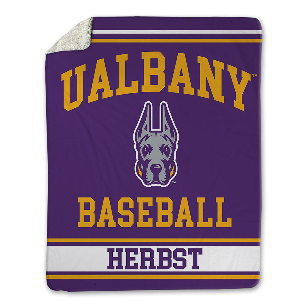 Albany - NCAA Baseball : Aaron Herbst - Blanket-0