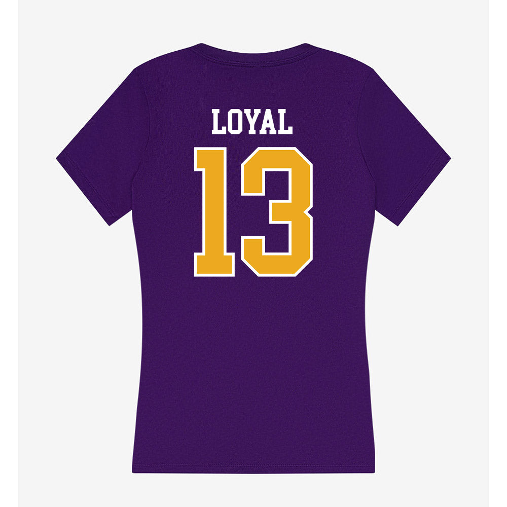 Albany - NCAA Baseball : Cooper Loyal - Women's V-Neck T-Shirt-1