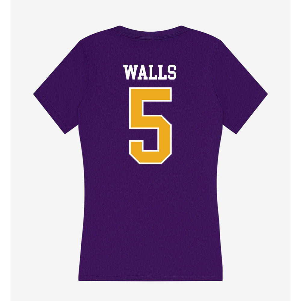 Albany - NCAA Women's Lacrosse : Laura Walls - Women's V-Neck T-Shirt-1