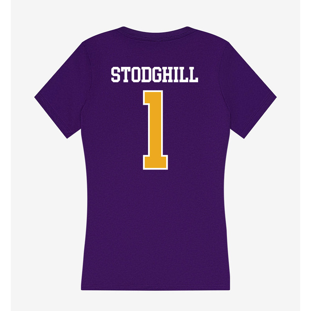 Albany - NCAA Football : Cam Stodghill - Women's V-Neck T-Shirt-1