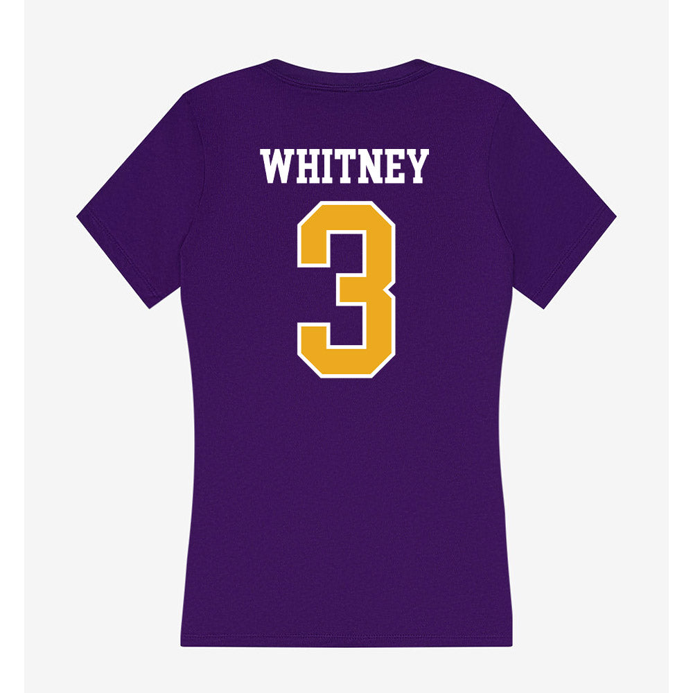 Albany - NCAA Men's Lacrosse : Landon Whitney - Women's V-Neck T-Shirt-1