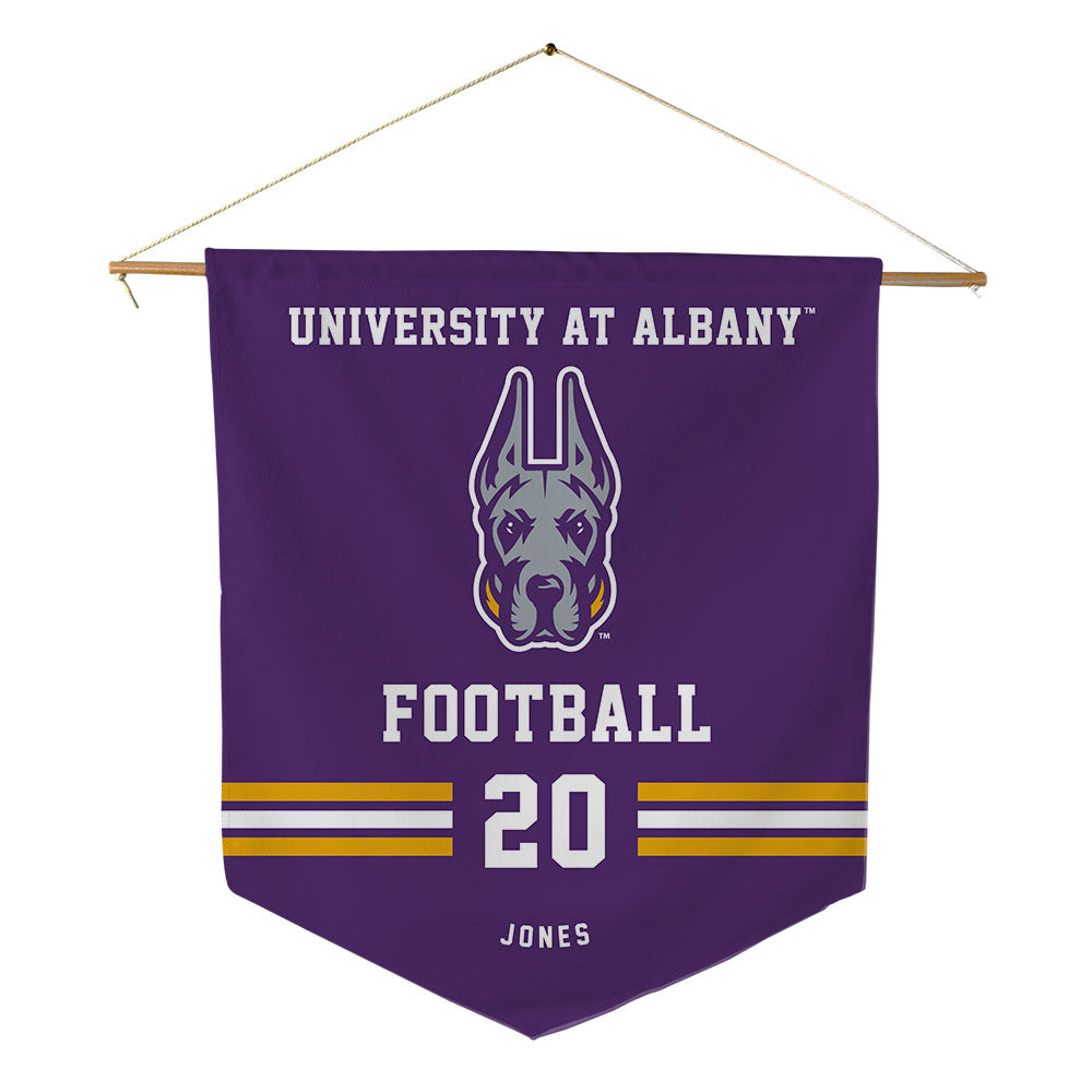Albany - NCAA Football : Donald Jones - Pennant - 18" x 21"-0