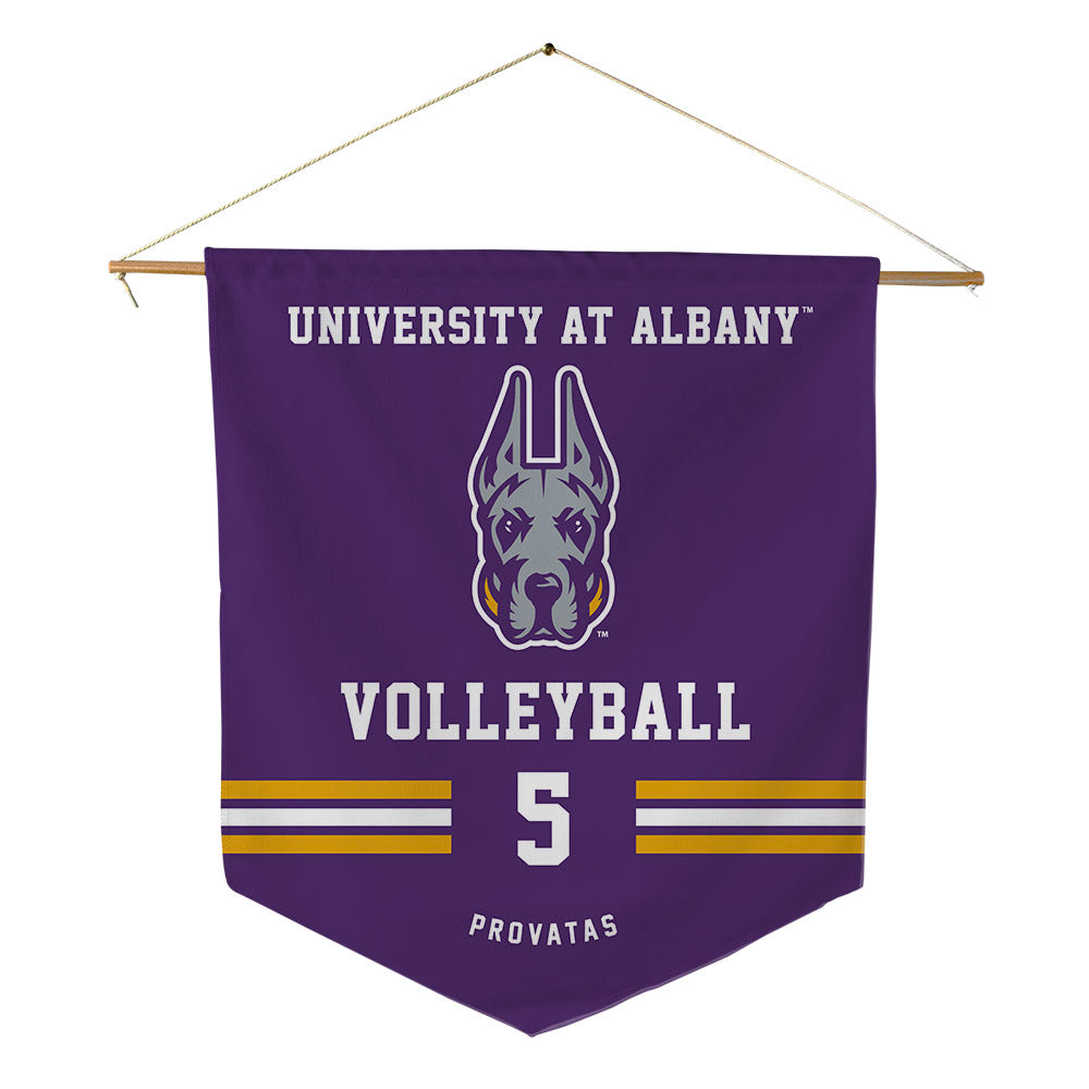 Albany - NCAA Women's Volleyball : Kiki Provatas - Pennant - 18" x 21"-0