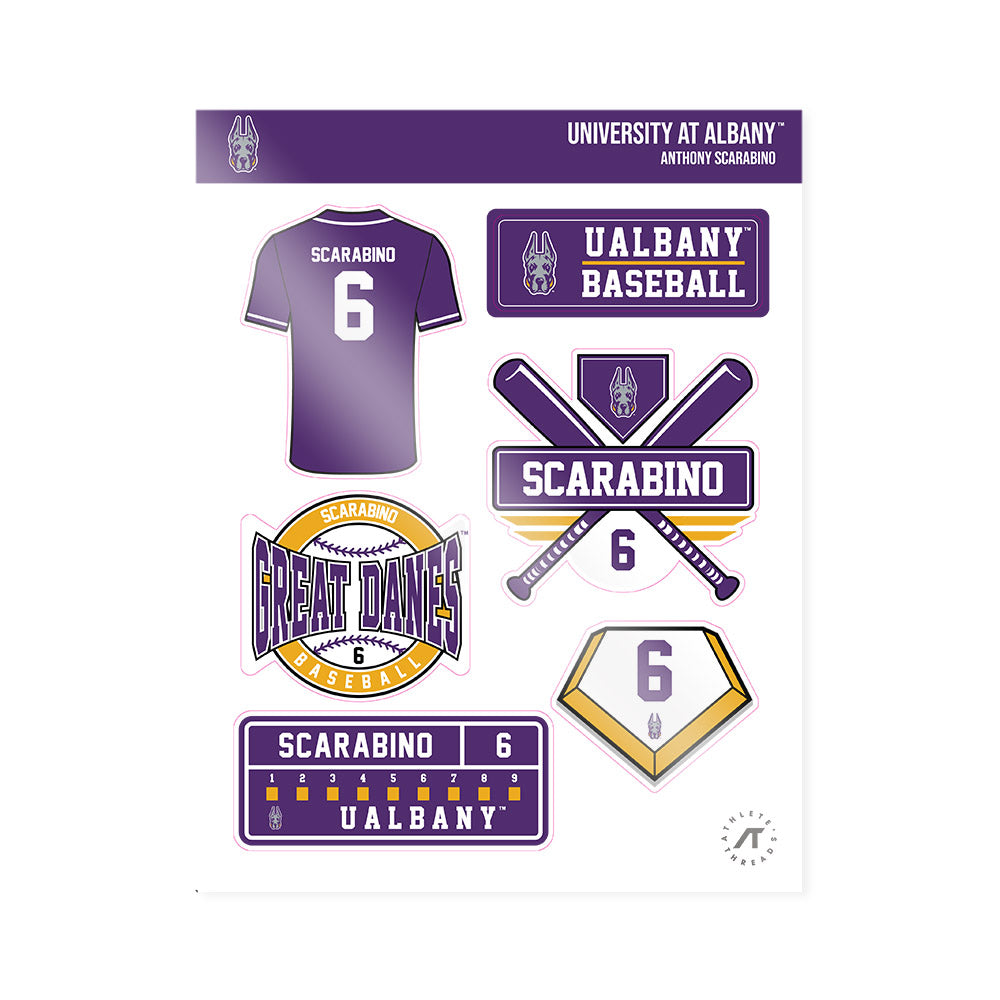 Albany - NCAA Baseball : Anthony Scarabino - Sticker Sheet-0