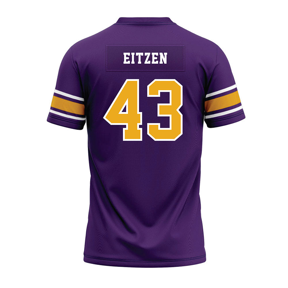 Albany - NCAA Football : Dove Eitzen - Purple Premium Football Jersey-1