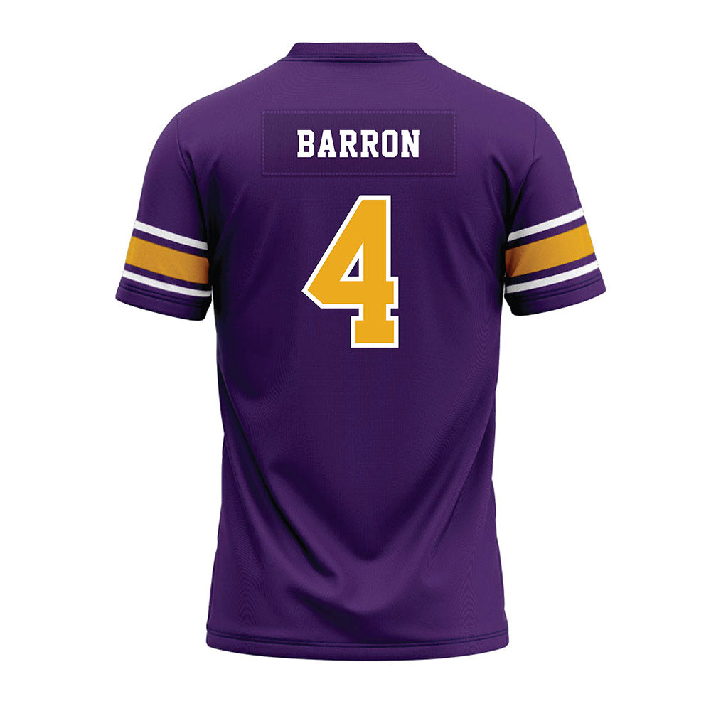 Albany - NCAA Football : Jasiah Barron - Purple Premium Football Jersey-1