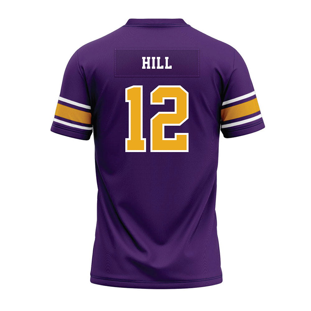 Albany - NCAA Football : Amare Hill - Purple Premium Football Jersey-1