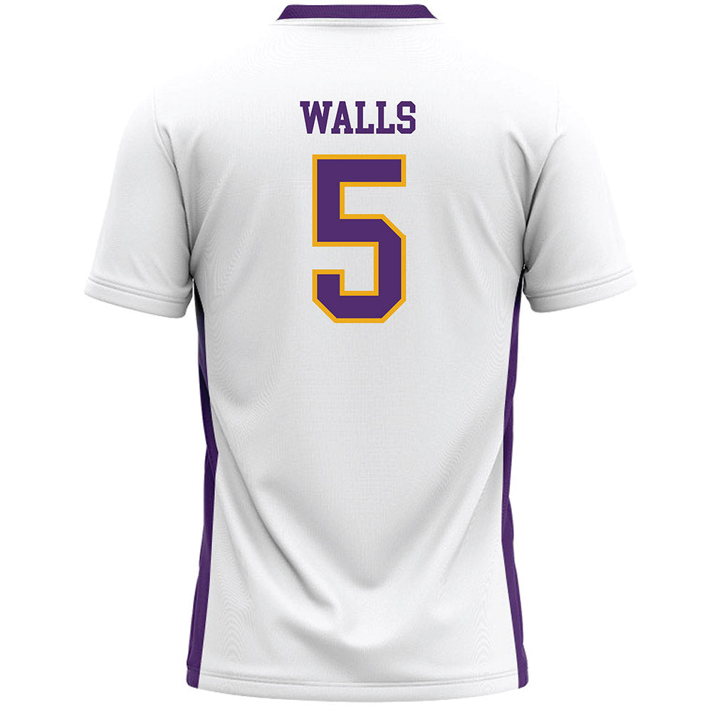 Albany - NCAA Women's Lacrosse : Laura Walls - White Lacrosse Jersey -1
