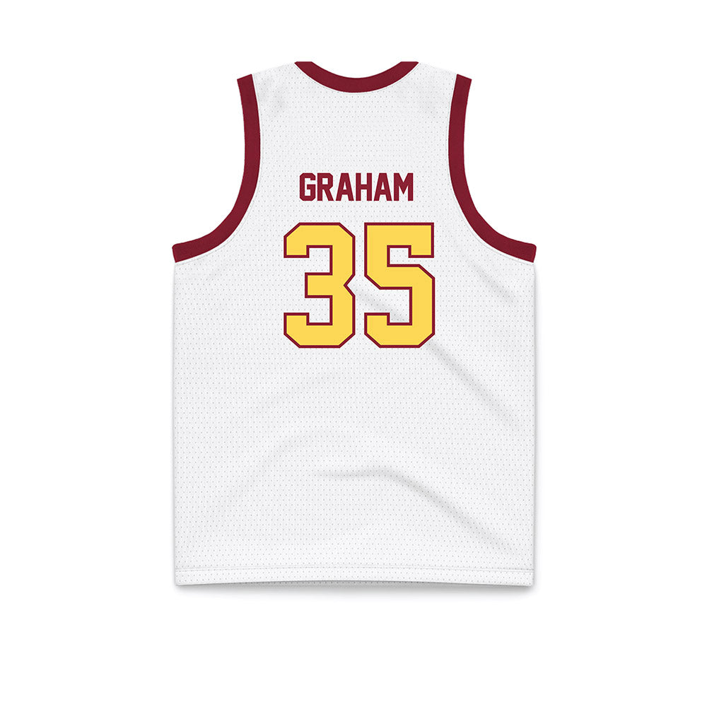 NSU - NCAA Women's Basketball : Telia Graham - White Basketball Jersey-1