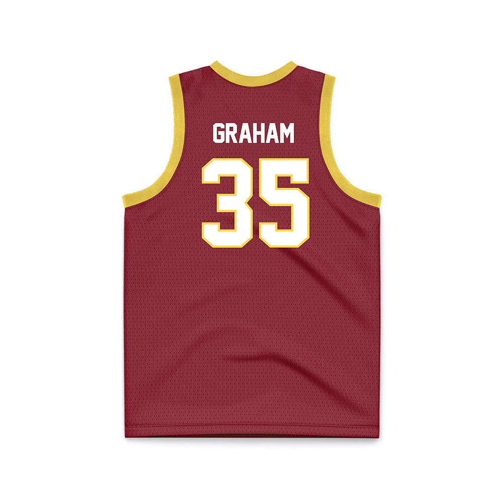 NSU - NCAA Women's Basketball : Telia Graham - Maroon Basketball Jersey-1