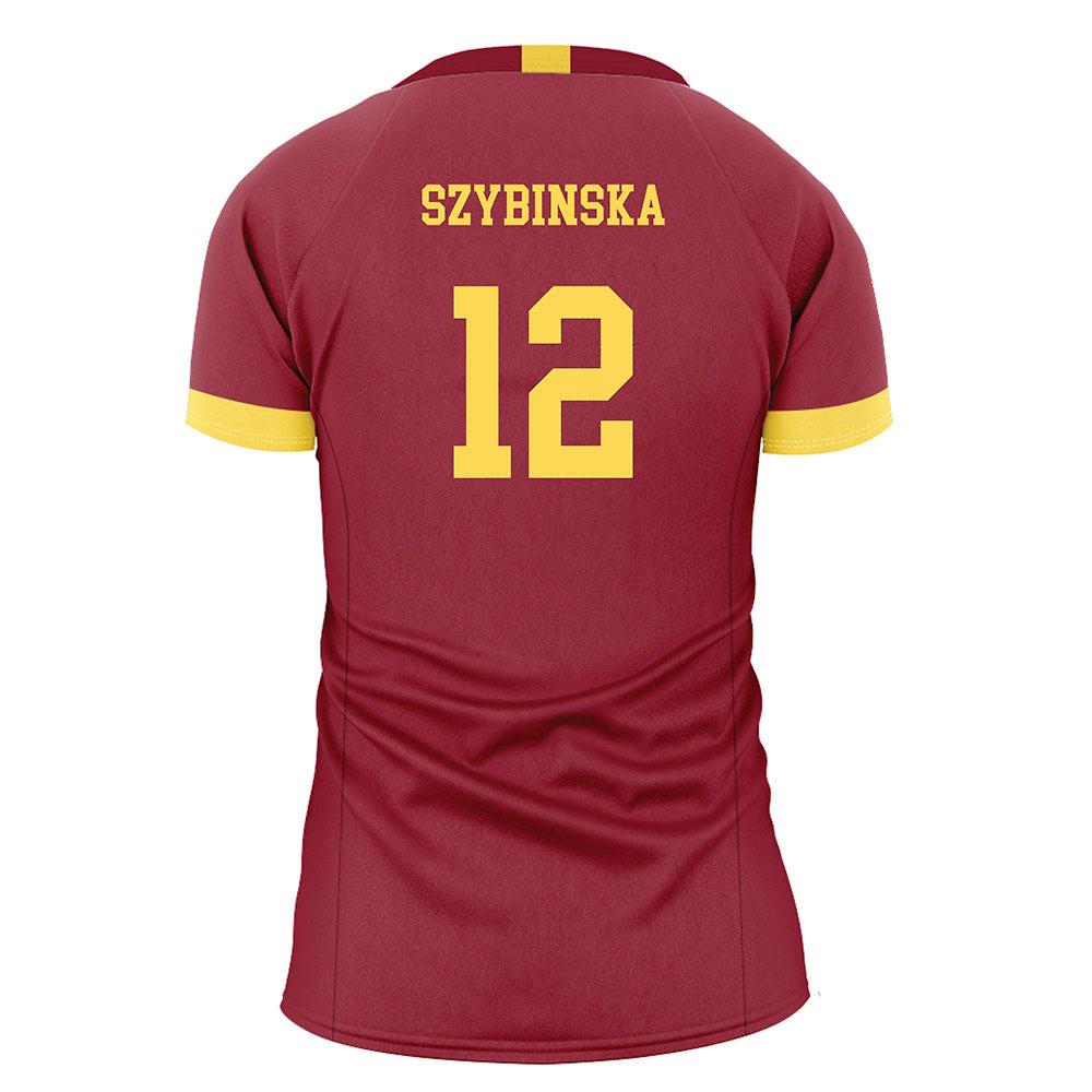NSU - NCAA Women's Volleyball : Natalia Szybinska - Maroon Volleyball Jersey-1