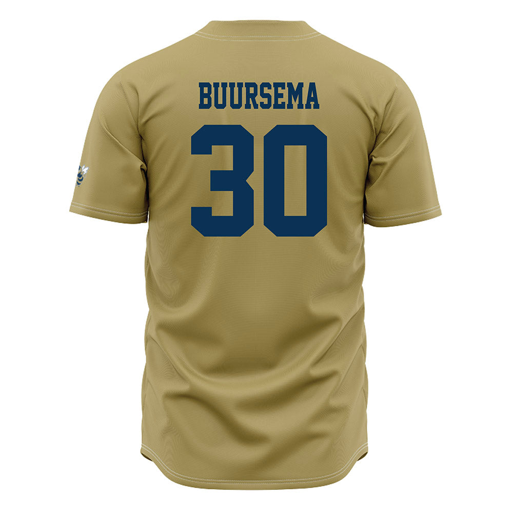Georgia Tech - NCAA Baseball : Porter Buursema - Gold Jersey-1