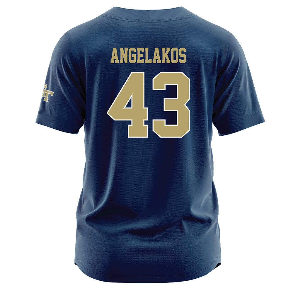 Georgia Tech - NCAA Baseball : Dimitri Angelakos - Navy Jersey-1