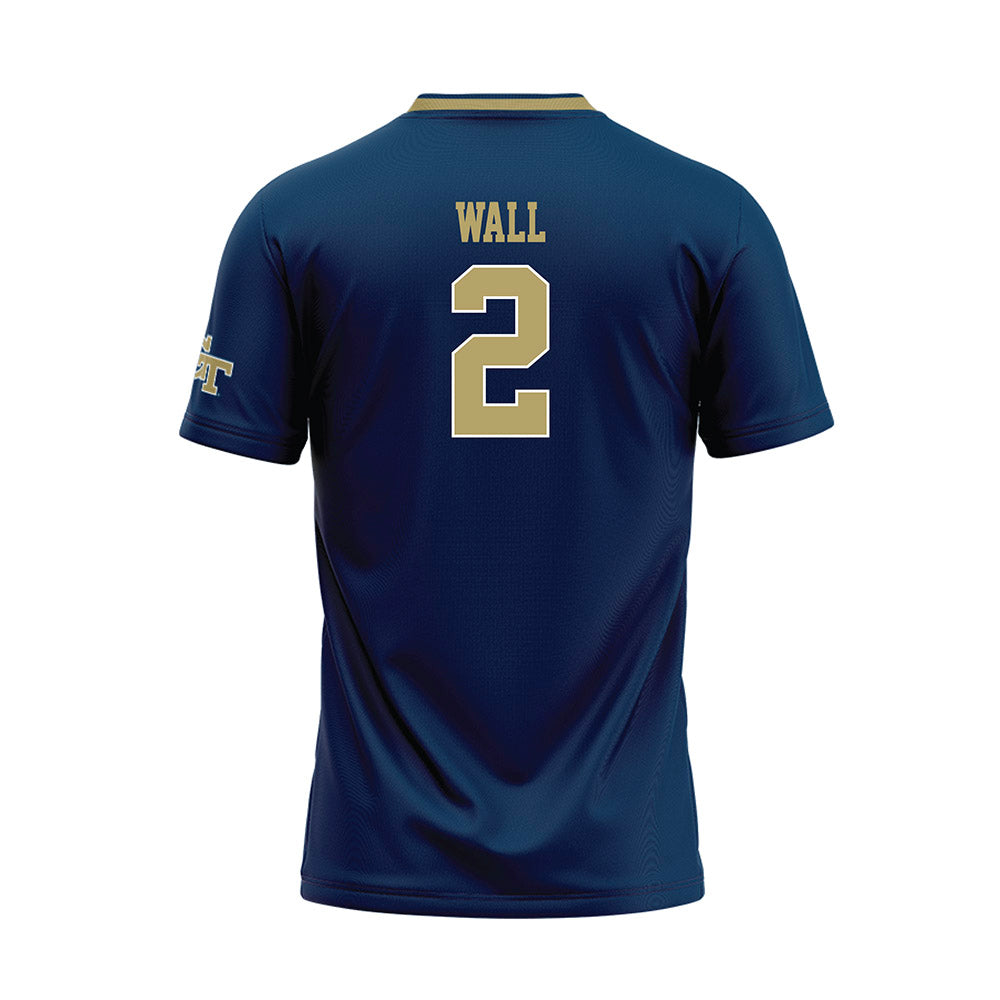 Georgia Tech - NCAA Softball : Raegan Wall - Navy Baseball Jersey-1
