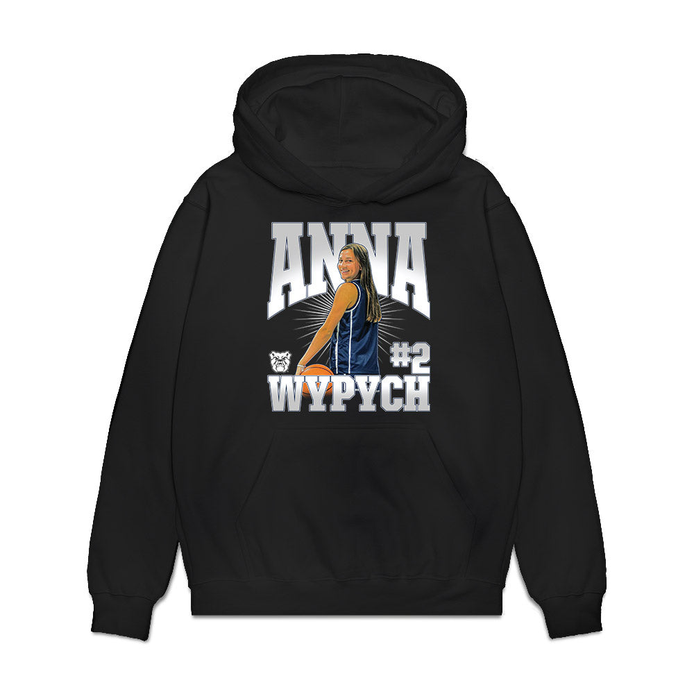 BU - NCAA Women's Basketball : Anna Wypych - Collage Premium Hooded Sweatshirt-0