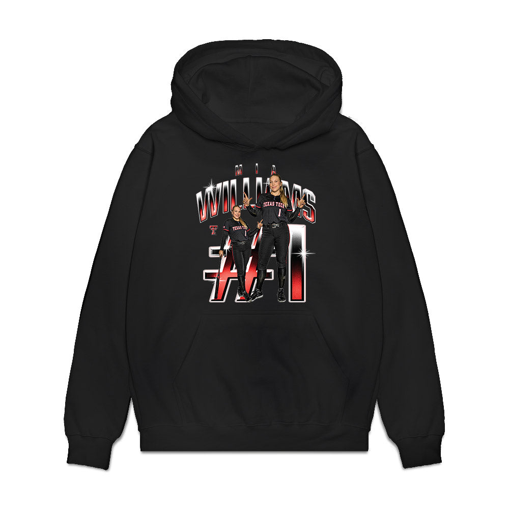 Texas Tech - NCAA Softball : Mia Williams - Collage Premium Hooded Sweatshirt-0
