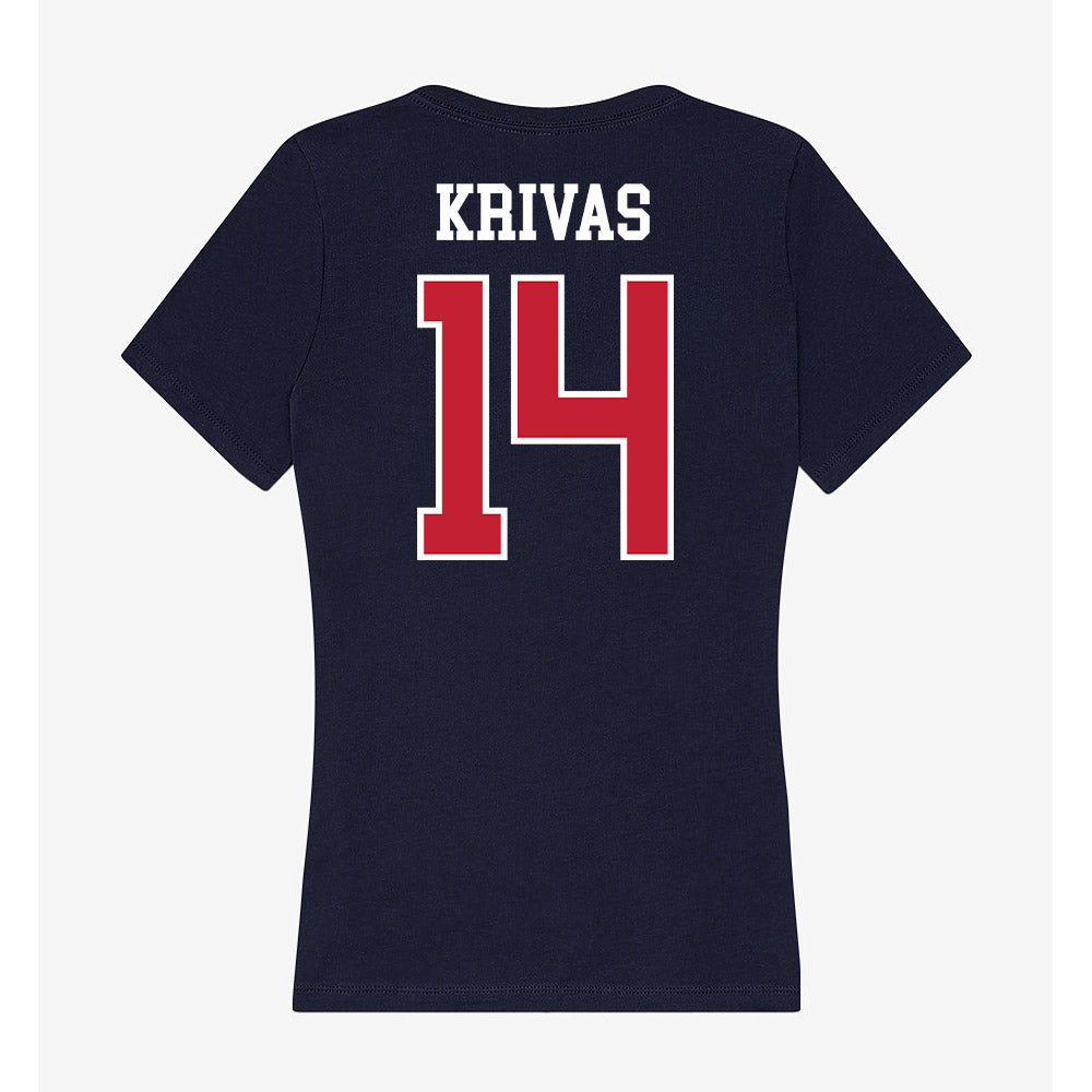 Arizona - NCAA Men's Basketball : Motiejus Krivas - Classic Shersey Women's V-Neck T-Shirt-1
