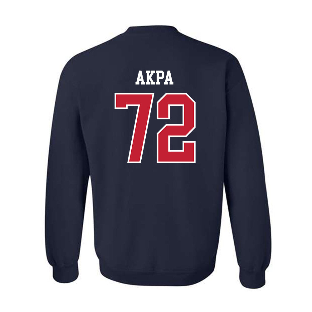 Arizona - NCAA Football : Louis Akpa - Classic Shersey Crewneck Sweatshirt-1