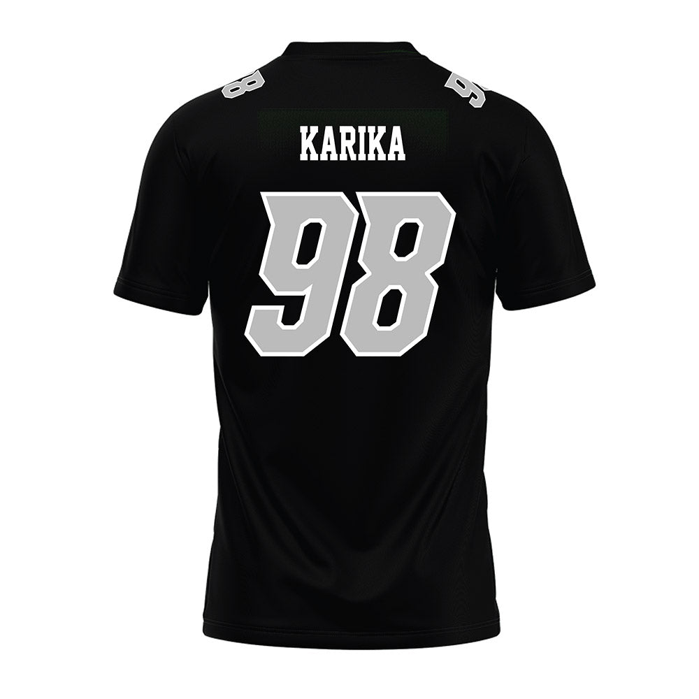 Delaware - NCAA Football : Nicholas Karika - Black Premium Football Jersey-1