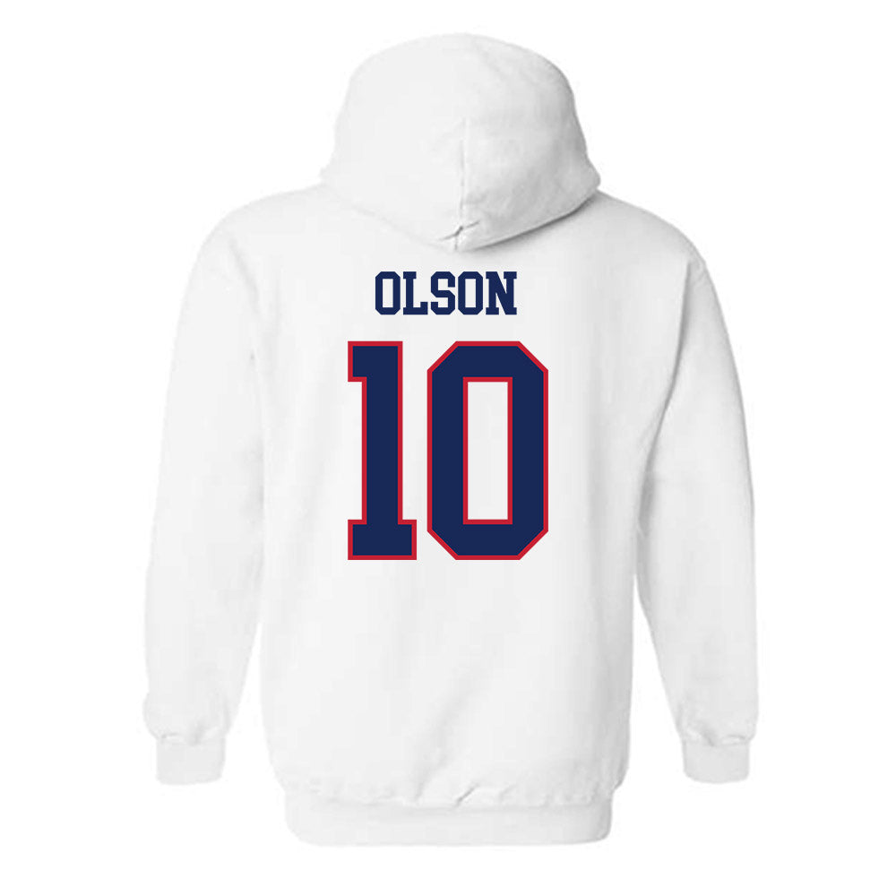 Arizona - NCAA Football : Quinn Olson - Classic Shersey Hooded Sweatshirt-1