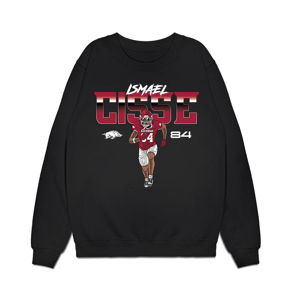 Arkansas - NCAA Football : Ismael Cisse - Collage Premium Crewneck Sweatshirt-0