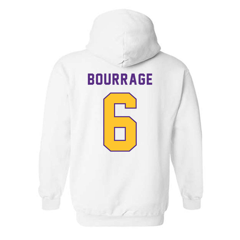 LSU - NCAA Women's Basketball : Divine Bourrage - Classic Shersey Hooded Sweatshirt-1