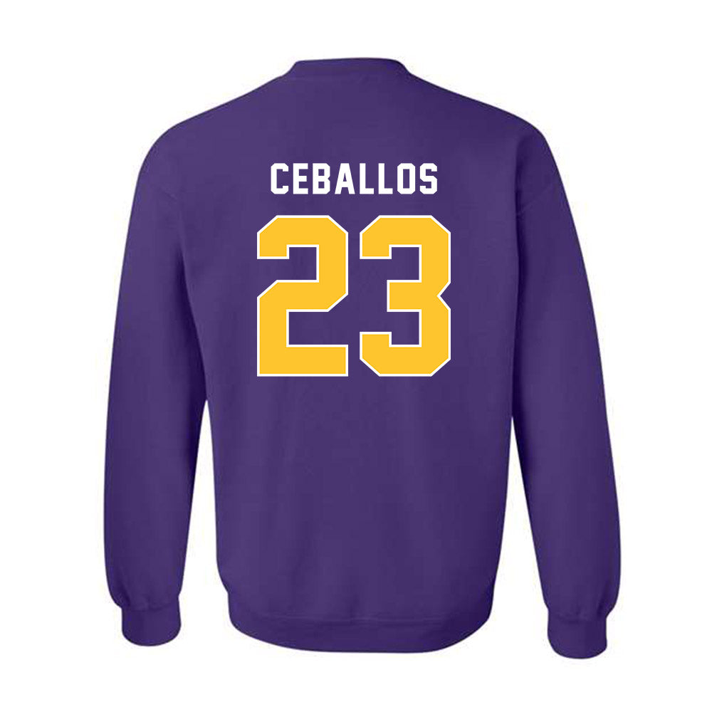 LSU - NCAA Women's Soccer : Gabbi Ceballos - Classic Shersey Crewneck Sweatshirt-1