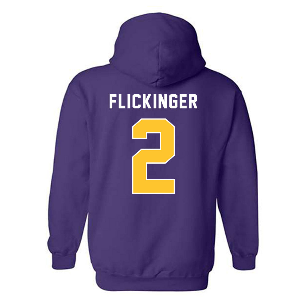 LSU - NCAA Women's Volleyball : Paige Flickinger - Classic Shersey Hooded Sweatshirt-1
