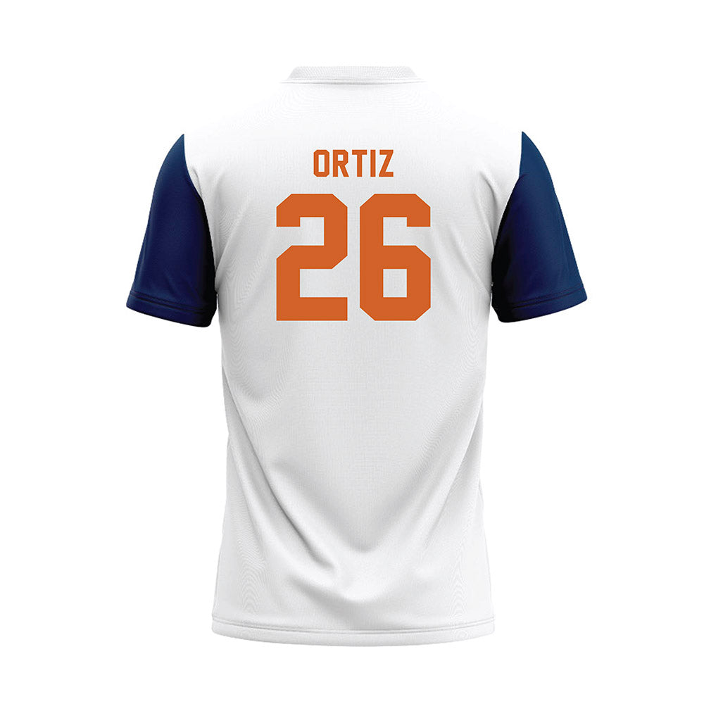 Wheaton IL - NCAA Baseball : Joshua Ortiz - White Baseball Jersey-1