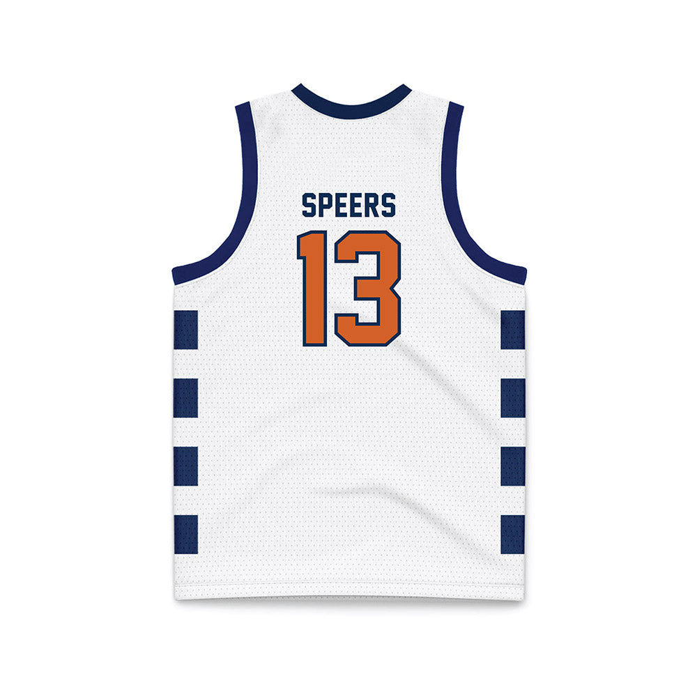 Wheaton IL - NCAA Men's Basketball : Jack Speers - White Basketball Jersey-1