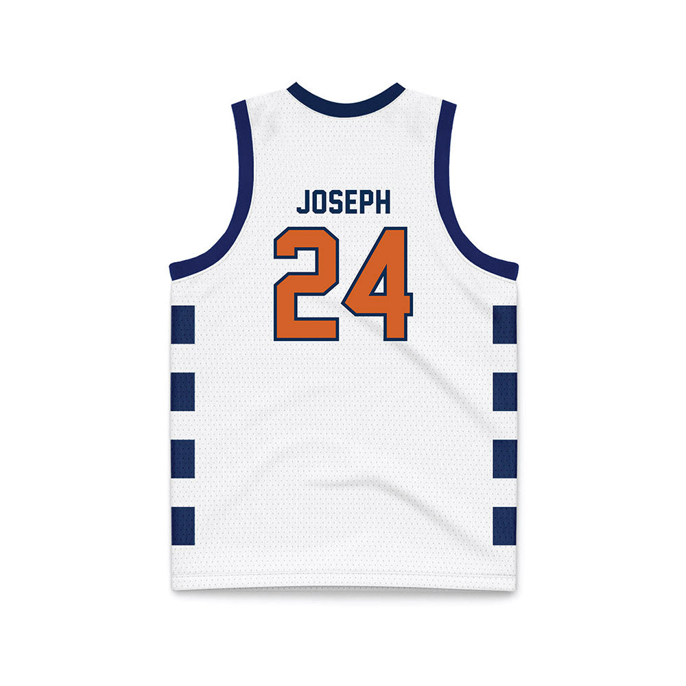 Wheaton IL - NCAA Men's Basketball : Samuel Joseph - White Basketball Jersey-1