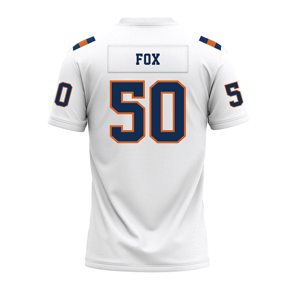 Wheaton IL - NCAA Football : Luke Fox - White Premium Football Jersey-1